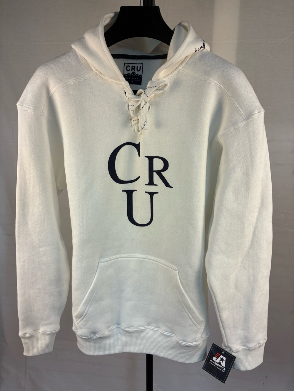 Ivory Lace-Up Hoodie - Women's Sweatshirt